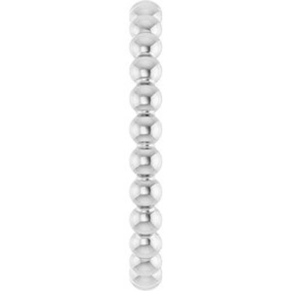 Sterling Silver Beaded Stackable Ring - image 4